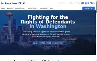 McAvoy Law website