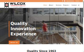 Wilcox Construction Inc website