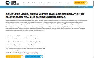 Clean Image Services website