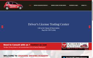Cruisers Driving Academy website