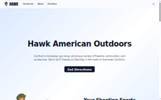 Hawk American Outdoors website