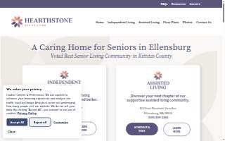 Hearthstone Senior Living website