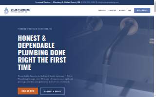 Oyler Plumbing website