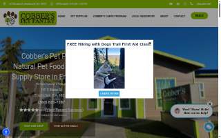 Cobber's Pet Pantry website