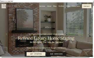 Decorus Home Staging website