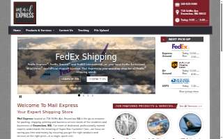 Mail Express website