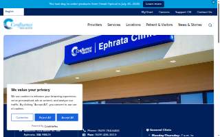 Confluence Health | Ephrata Clinic website