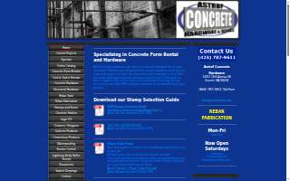 Astrof Concrete Hardware website