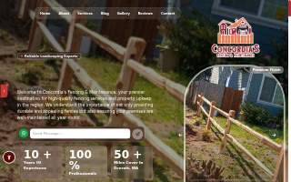 Concordia's Fencing & Maintenance website
