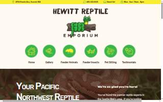 Hewitt Reptile Emporium website