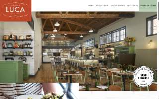 Luca Italian Restaurant website