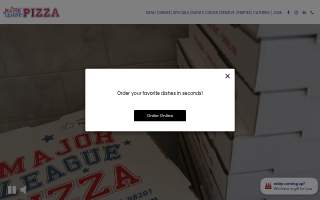 Major League Pizza website