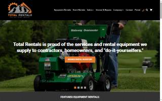 Total Rentals website