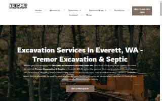 Tremor Excavation & Septic website