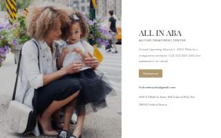 All In ABA Therapy website