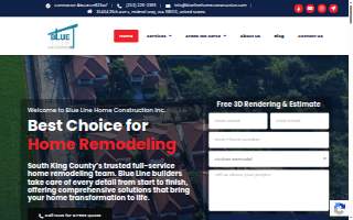 Blue Line Home Construction inc. website