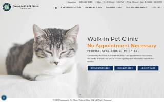 Community Pet Clinic website