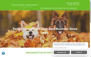 Creature Comforts Kennels website