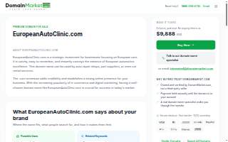 European Auto Clinic website