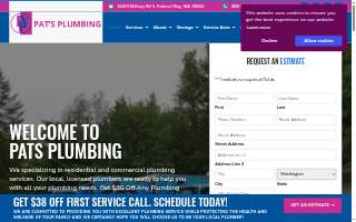 Pat's Plumbing website