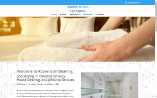Above It All Cleaning website
