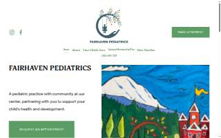 Fairhaven Pediatrics website