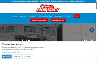 Ferndale Pharmacy website
