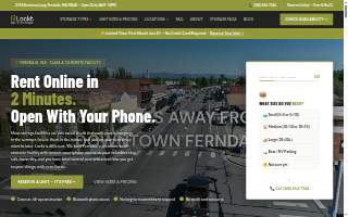 Lockt Storage Ferndale website
