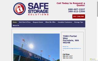 Safe Storage Solutions website