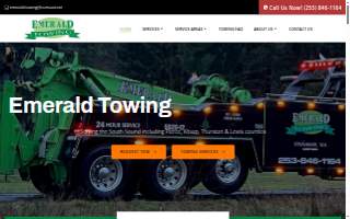 Emerald Towing website