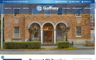 Gaffney Funeral Home website