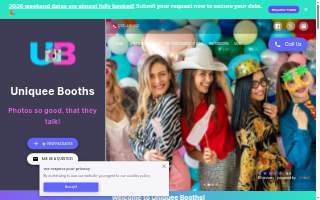 Uniquee Booths of Frederickson website
