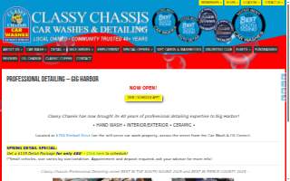 Classy Chassis Detailing Center website