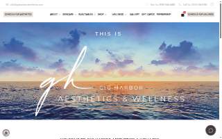 Gig Harbor Aesthetics & Wellness website