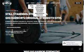Gig Harbor Strength and Fitness website