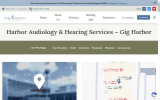 Harbor Audiology & Hearing Services website
