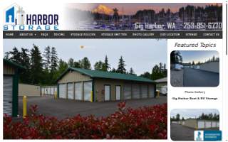 Harbor Storage website