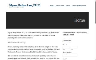 Myers Harbor Law, PLLC website