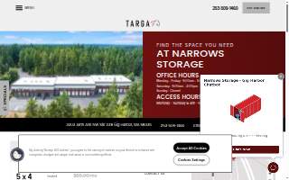 Narrows Storage website