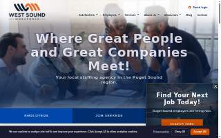 West Sound Workforce website