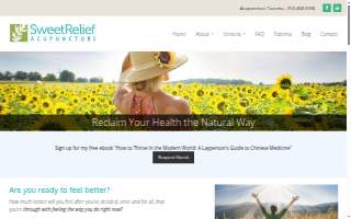 Sweet Relief Acupuncture of Frederickson website