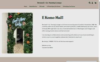 Bronzed + Co. Tanning Lounge website