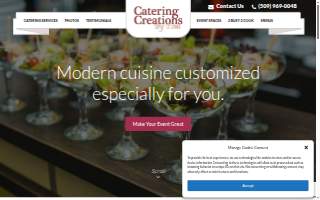 Catering Creations by Toni website
