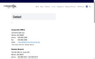 Community Living - Lower Valley Branch website