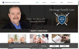 Heritage Family Law of Grandview website