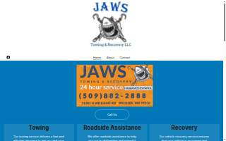Jaws Towing and Recovery LLC website