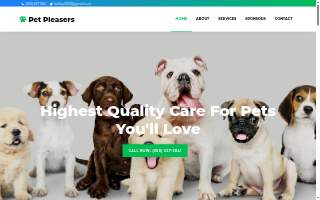 Petpleasers of Grandview website