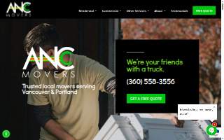 ANC Movers - Vancouver & Portland of Hazel Dell website