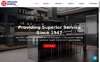Appliance Hospital of Hazel Dell website