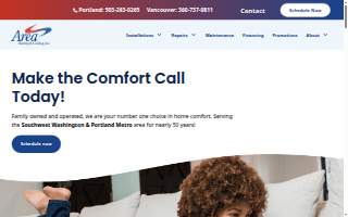 Area Heating & Cooling, Inc. of Hazel Dell website